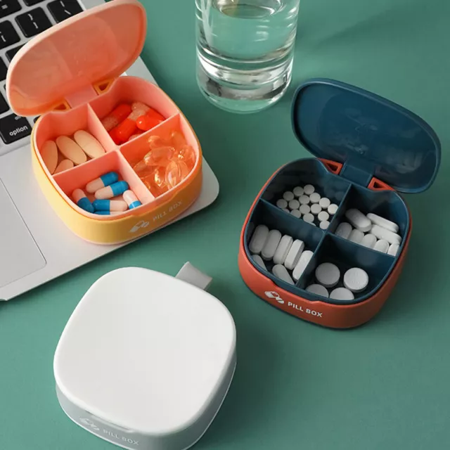 Mini Boîte À Pilules En Plastique Jolie Boîte À Pilules De Voyage Rangement F