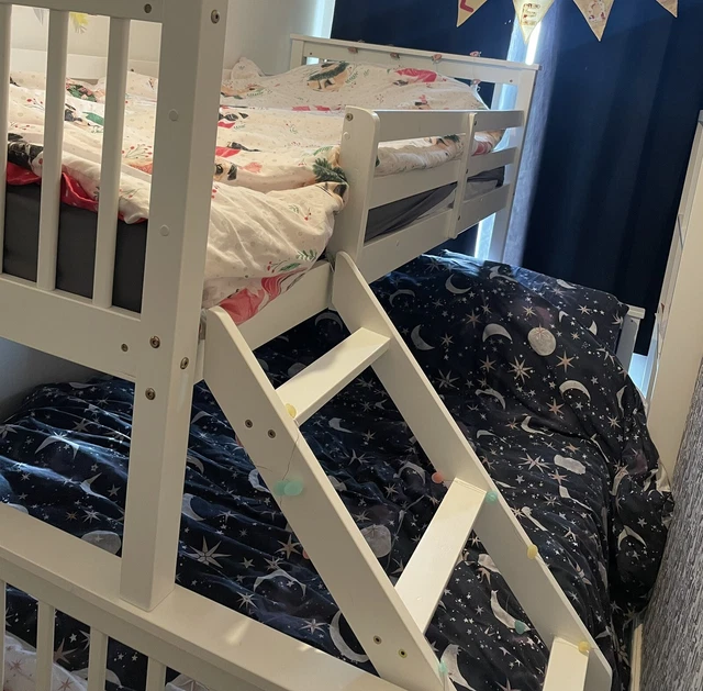 NOA &NANI TRIPLE bunk beds with mattresses Wooden Frame. Double With