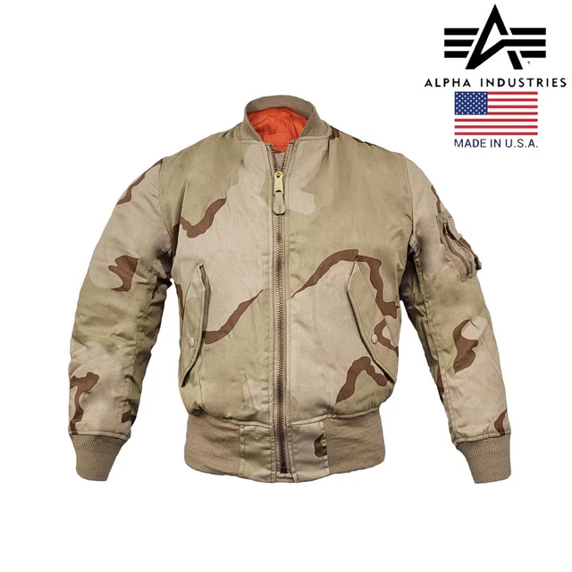 BOMBER JACKET MA1 Flight Combat Army Military Air Force US Tri