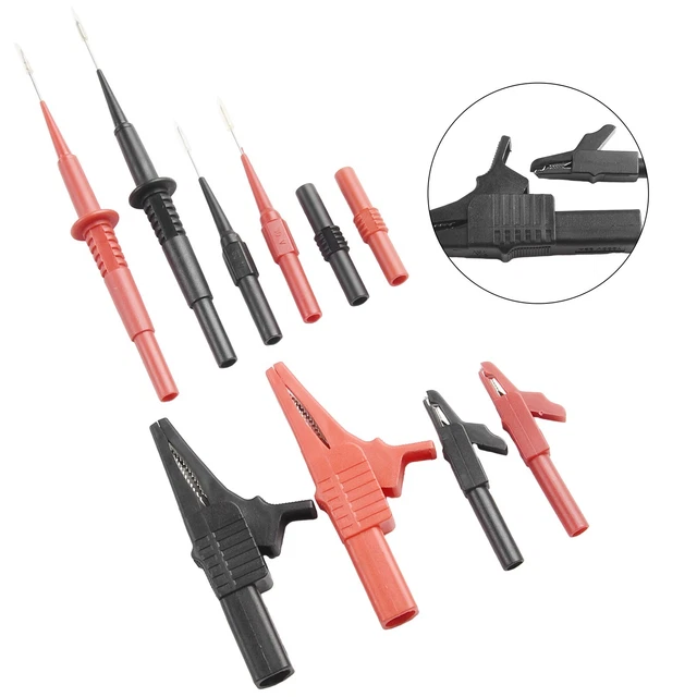 Kit De Câbles De Test Multimètre 21 Pièces - Avec Pinces Crocodiles Et Fiches Banane 4mm