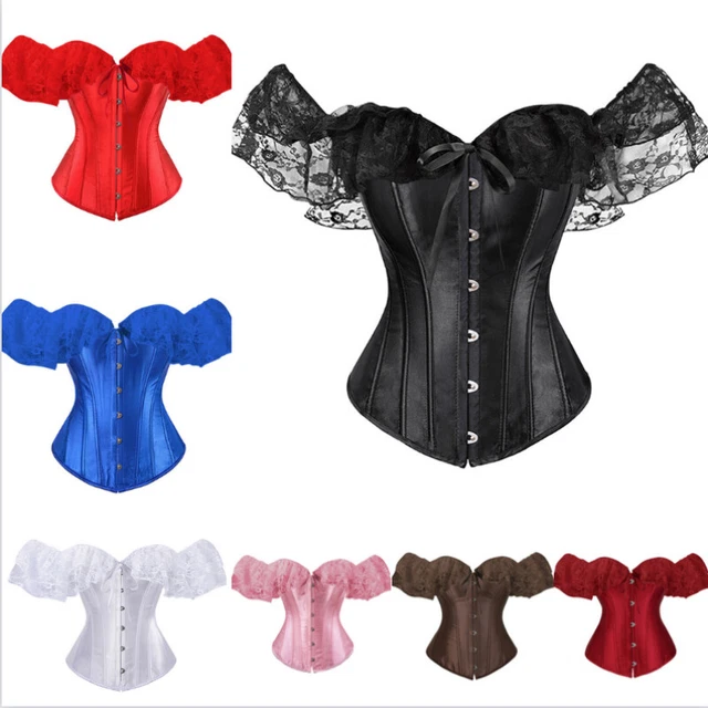Bustier Corsage Noir Dentelle - Style Gothique Punk écossais - Expédié De Paris - Neuf Avec étiquettes