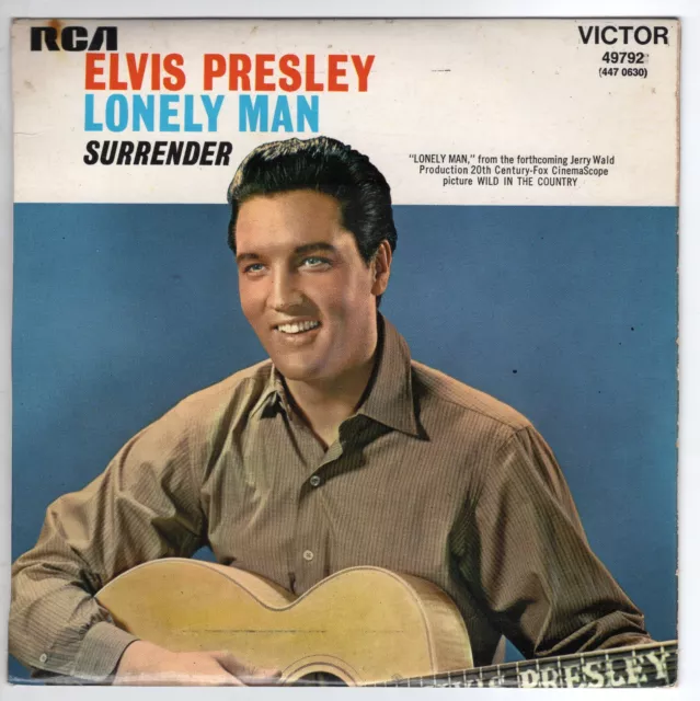 french sp elvis presley lonely man rca victor 49792