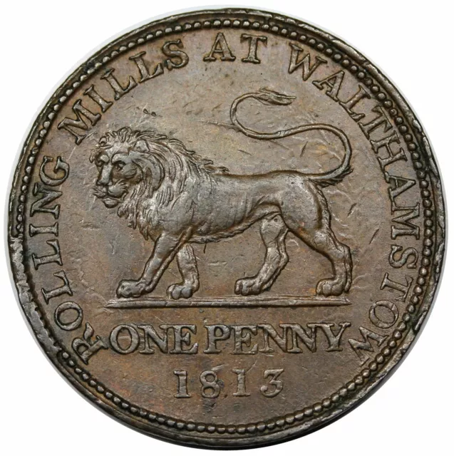 1813 Great Britain Penny Token, British Copper Company, W-586, rare