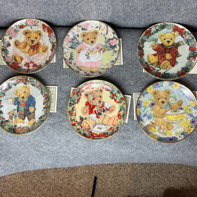 FRANKLIN MINT COLLECTORS Limited Edition Plates Sarah Bengry Teddy Bear