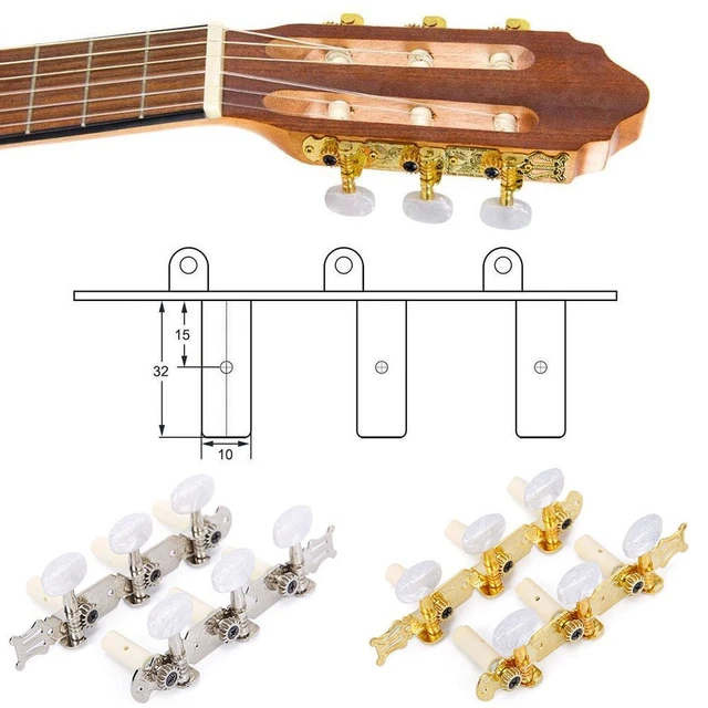 accordeurs Réglage de guitare Pegs Accessoires Guitare Classique L R Triplet