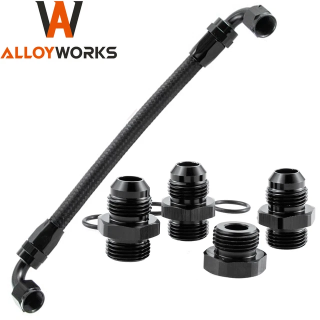 -8 AN -8 ORB Fuel Rail manifold Crossover Kit Ls1 Ls2 Ls3 Ls6 Lm7 Ls7 -8 AN -8 ORB Fuel Rail manifold Crossover Kit Ls1 Ls2 Ls3 Ls6 Lm7 Ls7