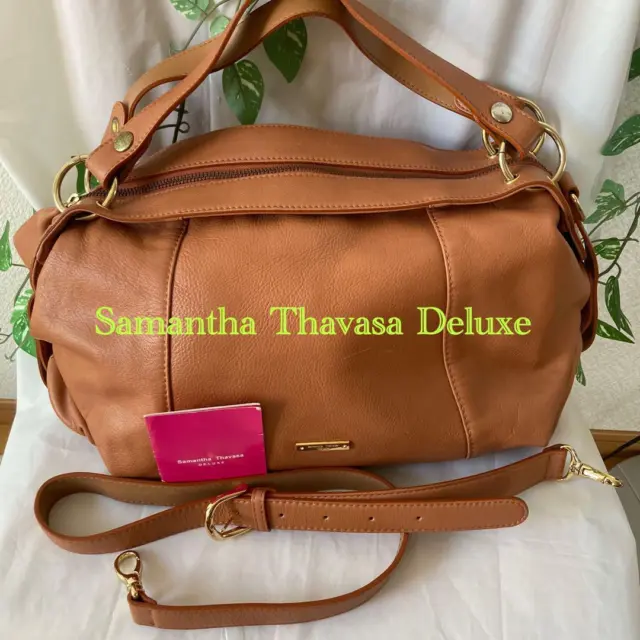 Samantha Thavasa Deluxe Handbag 2way Bag Orange Used