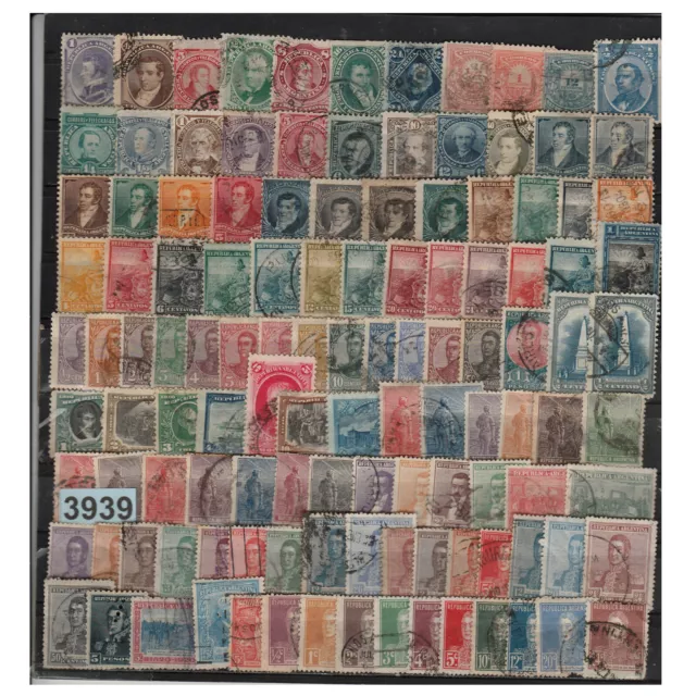 3939 Lot Argentine 223 Timbres Anciens