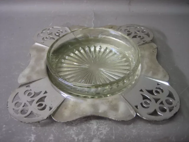 Vintage Satinglo Lewbury hand made silverware / pickles dish (#1) 2