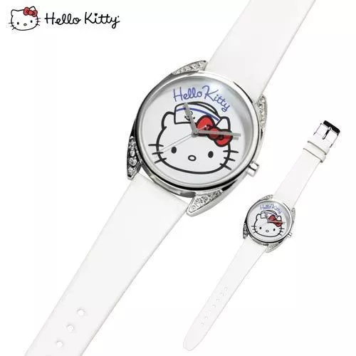 MONTRE BLANCHE HELLO KITTY MARIN pour AVON