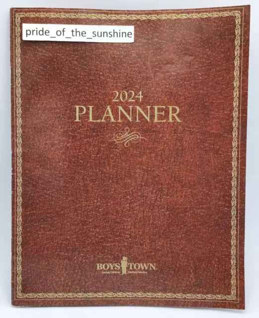 2024 BOYS TOWN Planner Calendar With Inspirational Quotes 12 Month 8 x