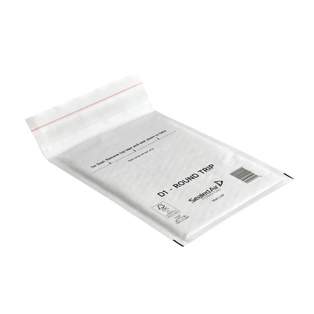 Mail Lite Mailer imbottito round trip D1 180 x 260 mm confezione bianca da 100 1009358