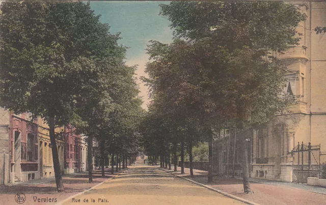 BELGIQUE BELGIUM VERVIERS rue de la paix