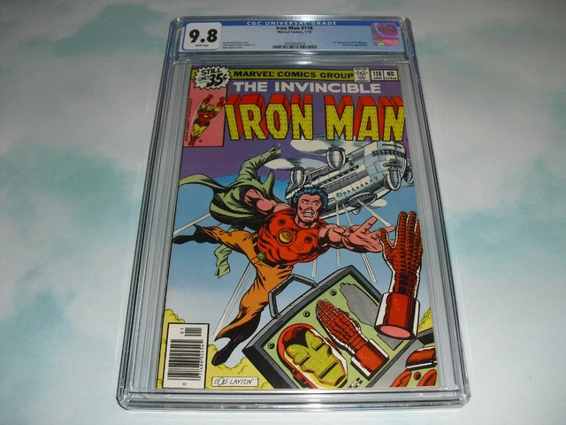 Invincible Iron Man #118 CGC 9.8 WHITE PAGES 1979! Marvel 1st app Jim Rhodes C43