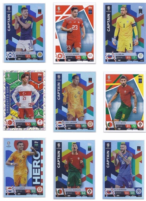 2024 TOPPS MATCH Attax Euro 2024 cards NED-TUR U-Pick $1.00 - PicClick CA