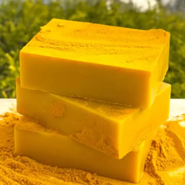 1 x Lemon Turmeric Kojic Acid Soap Bar, Turmeric Face and Body Soap 100g Lot C7