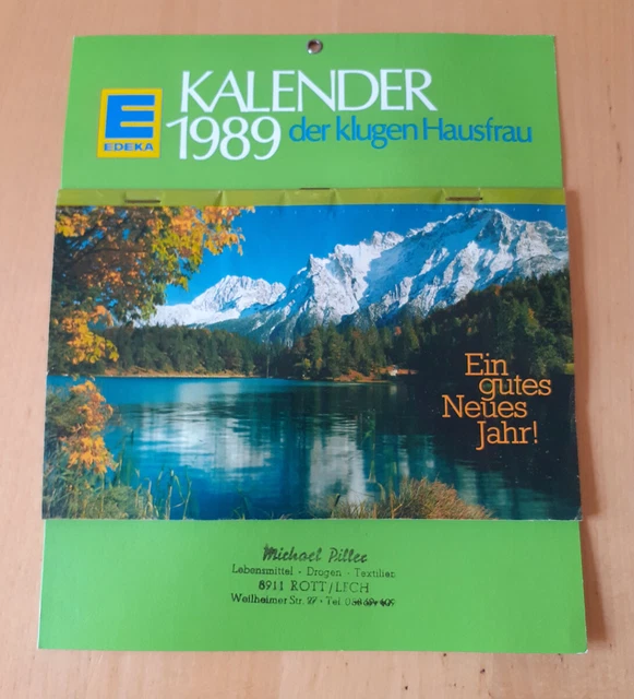 EDEKA - KALENDER 1989. Rezepte, Haushaltstipps, Basteleien EUR 10,00