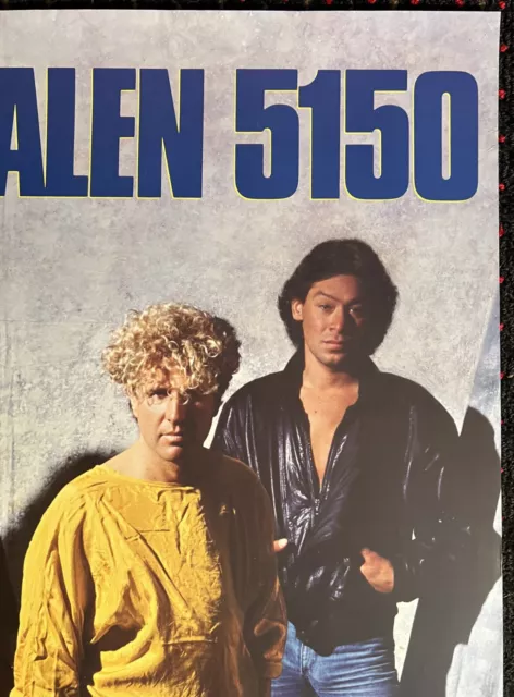 VAN HALEN 5150 record store 23x35 promo poster 1986 Sammy Hagar EDWARD 3