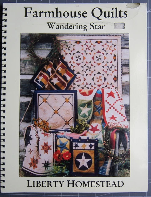 Libro de acolchado Farmhouse Edredones Wondering Star de Liberty Homestead