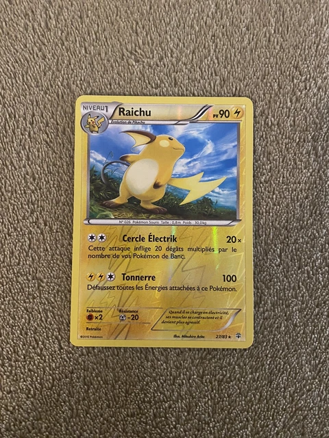 Carte Pokemon FR - Raichu Reverse 27/83 XY Generation