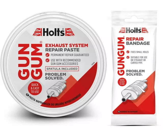 Holts Gun Gum Exhaust Silencer Repair Paste & Bandage Diy Kit Gungum