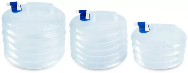 Faltkanister rund mit Schrauböffnung Ventil und Griff 5 bis 15 Liter