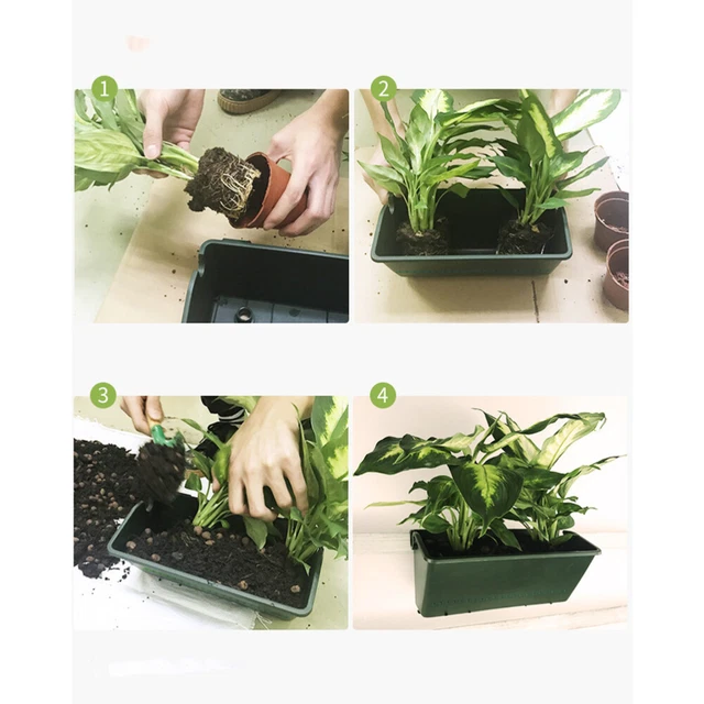 2 PCS Vertical Hanging Balcony Plant Hanger Plants Pots Wall Hanging 3