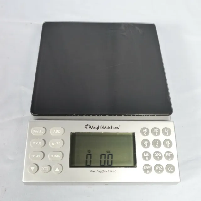 Balanza electrónica de alimentos Weight Watchers - 3 kg (6 Ib 9,8 oz) de capacidad