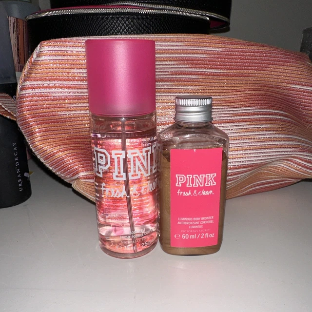Victoria's Secret PINK Fresh & Clean Luminous Body Bronzer Mini & Body Mist Set