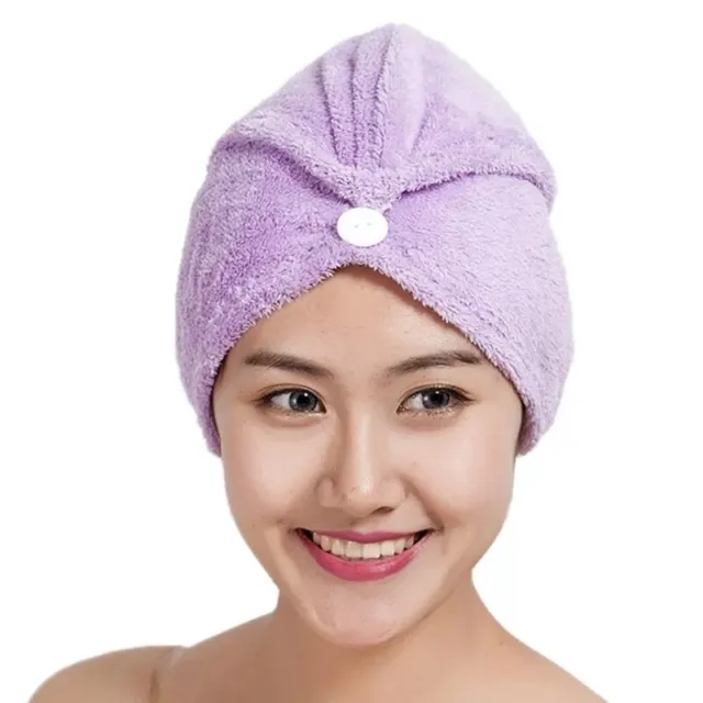 Serviette de bain en microfibre serviette de bain cheveux épaisse séchage rapide bonnet de douche enveloppe de bain