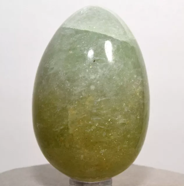 2.5 " 165g Vert & Jaune Prasiolite Quartz Œuf Poli Pierre Gemme Cristal - Inde