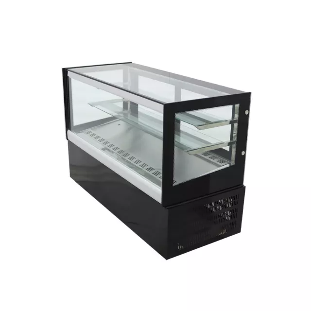 Desktop Refrigerated Cake Display Cabinet 3Layer220V LED Light Rear Sliding Door