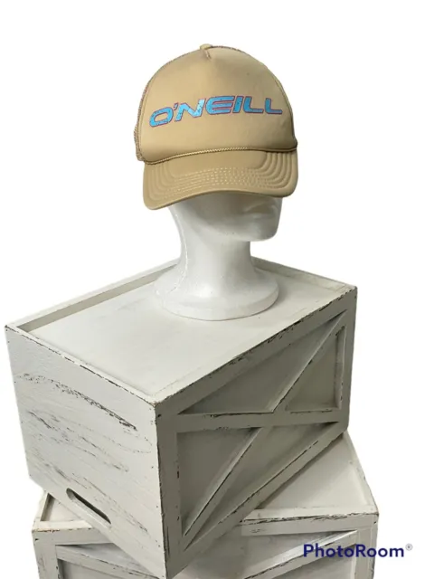 O'Neill Beige Surf Wear Board Surfing Trucker Snapback Baseball Cap Hat (U2)