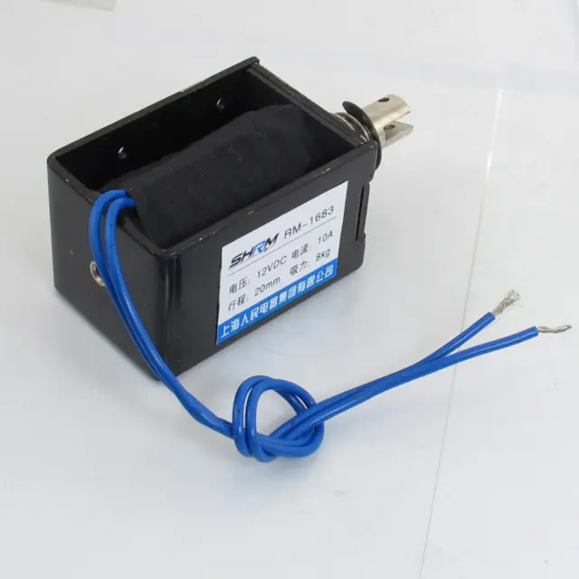 20mm corsa tipo Pull Open Frame elettromagnete solenoide DC 12V 3