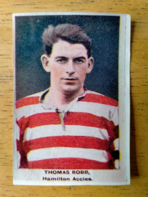 Thomas Robb Hamilton Ac. DC Thomson Adventure Famous Club Colours & Players 1923