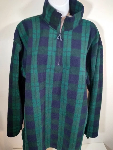 Victoria's Secret Comfort Fleece Pullover Half zip Medium / Large Navy Long