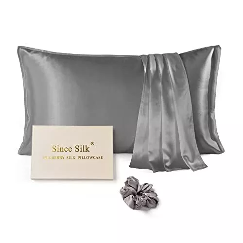 Since Silk Federa di Seta Naturale Entrambi i Lati, 6A 25 Momme 100% pura (o3c)