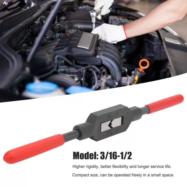 45 Steel Manual Tap Wrench Tool For Car Machines Repairing 3/16-1/2 M4-M12✿