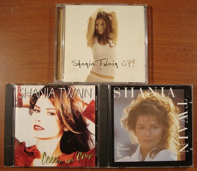 SHANIA TWAIN Collection 3 CD Lot Come On Over, The Woman In Me, & UP