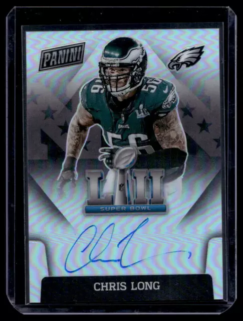 Chris Long  Auto 2021 Panini Super Bowl Philadelphia Eagles Autograph