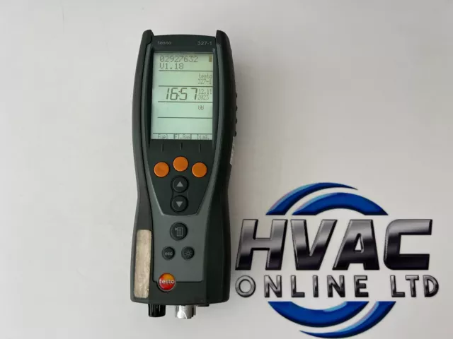TESTO 327-1 Flue Gas combustion Analyser SN:02927632 calibration required