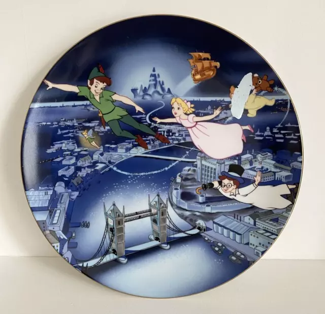 Kenleys Disney Peter Pan 1953 Plate Cartoon Classics  21cm Unboxed Collectable