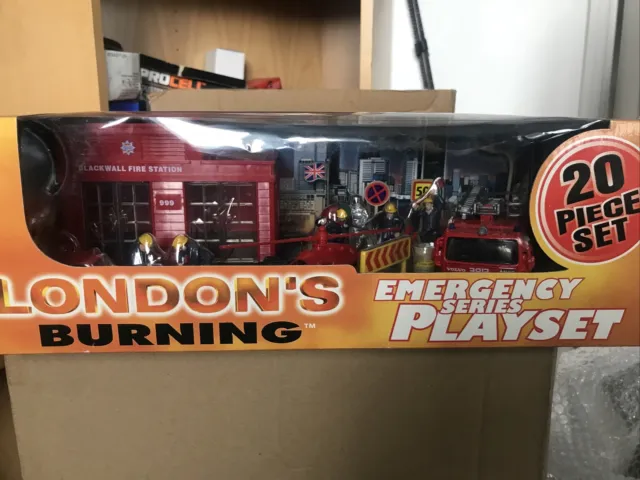 London's Burning Emergency Series Play set Richmond Toys / LWT TV Series Rare