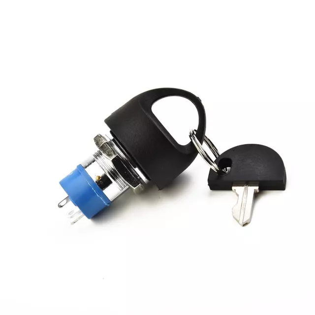 Mobility Scooter Start On/Off Ignition Switch with 2 Keys Chrome Plated