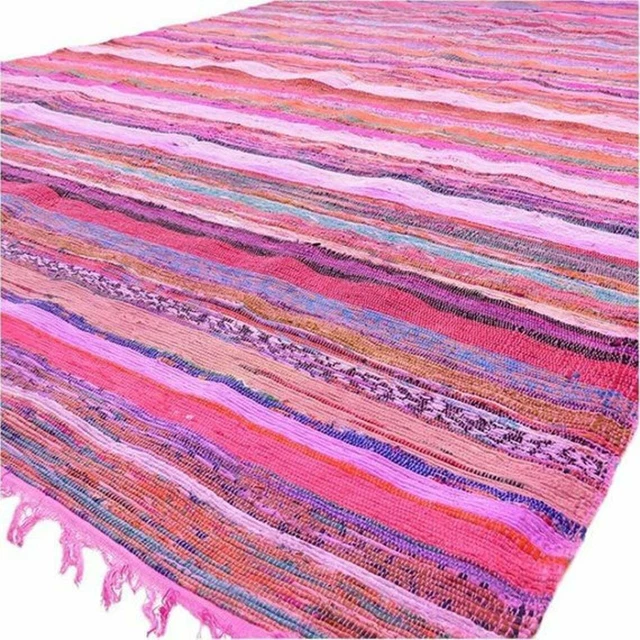 Yogikuti Iyengar Lot De 4 Couvertures De Yoga En Coton Non Blanchi Tissé à La Main 203x152 Cm