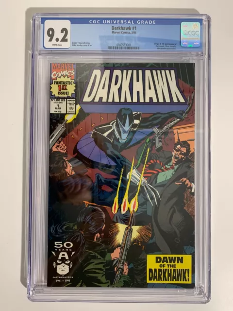 Darkhawk #1 CGC 9.2 1st Appearance of Darkhawk & Origin (Chris Powell) 1991