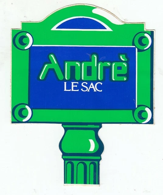 ADESIVO ANDRE LE SAC Borse pelletteria sticker PROMO pubblicita vintage EUR 4 00 PicClick IT