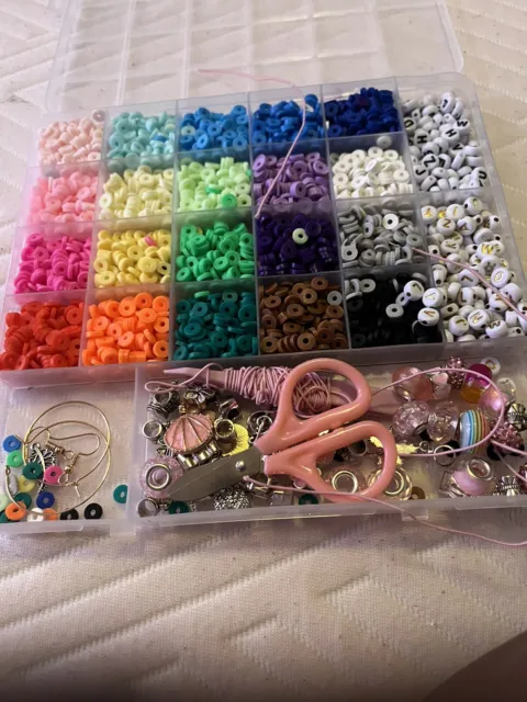  Pony Beads for Bracelet Making Kit, Rainbow Kandi