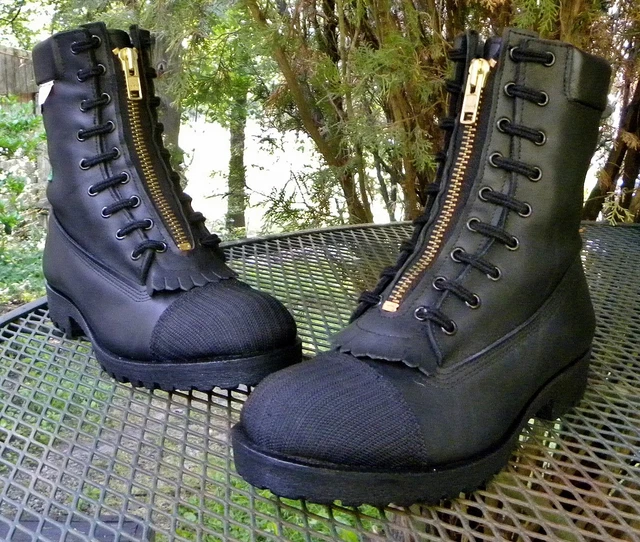 Black Diamond Firefighter Boots Steel Toe Vibram Mens 8.5W Womens 9.5W Tactical Black Diamond Firefighter Boots | eBay main image 4