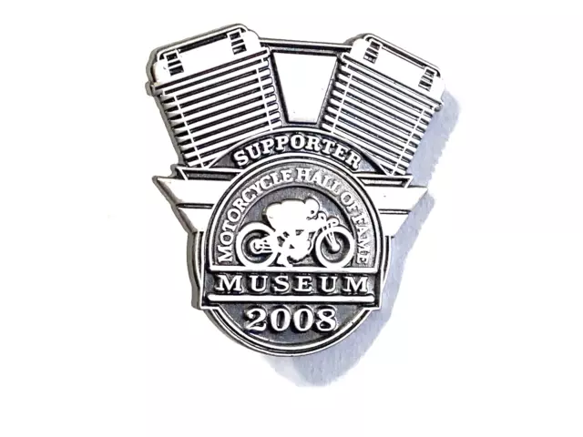 2008 Motorcycle Hall of Fame Museum Supporter Motor Shaped Pin